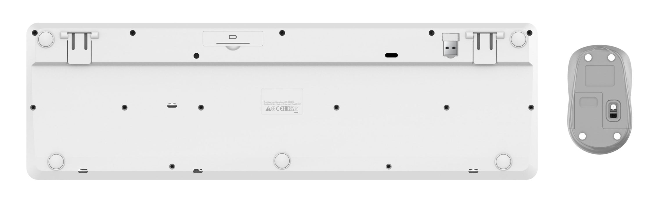 EAN 8713439254655 - Trust Ody II teclado Ratón incluido Hogar / Oficina RF inalámbrico QWERTY Inglés de EE. UU. Blanco imagen 6