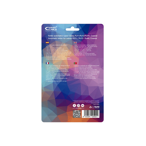 EAN 8433281005921 - Nanocable 10.31.0303 comprobador de cables de red Negro, Blancoimagen 5)