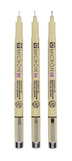 EAN 8710141132417 - Sakura Pigma Micron rotulador de punta fina Fino Negro 3 pieza(s) imagen 2