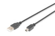 EAN 4016032282914 - Digitus AK-300108-030-S cable USB 3 m USB A Mini-USB B Negro imagen 1