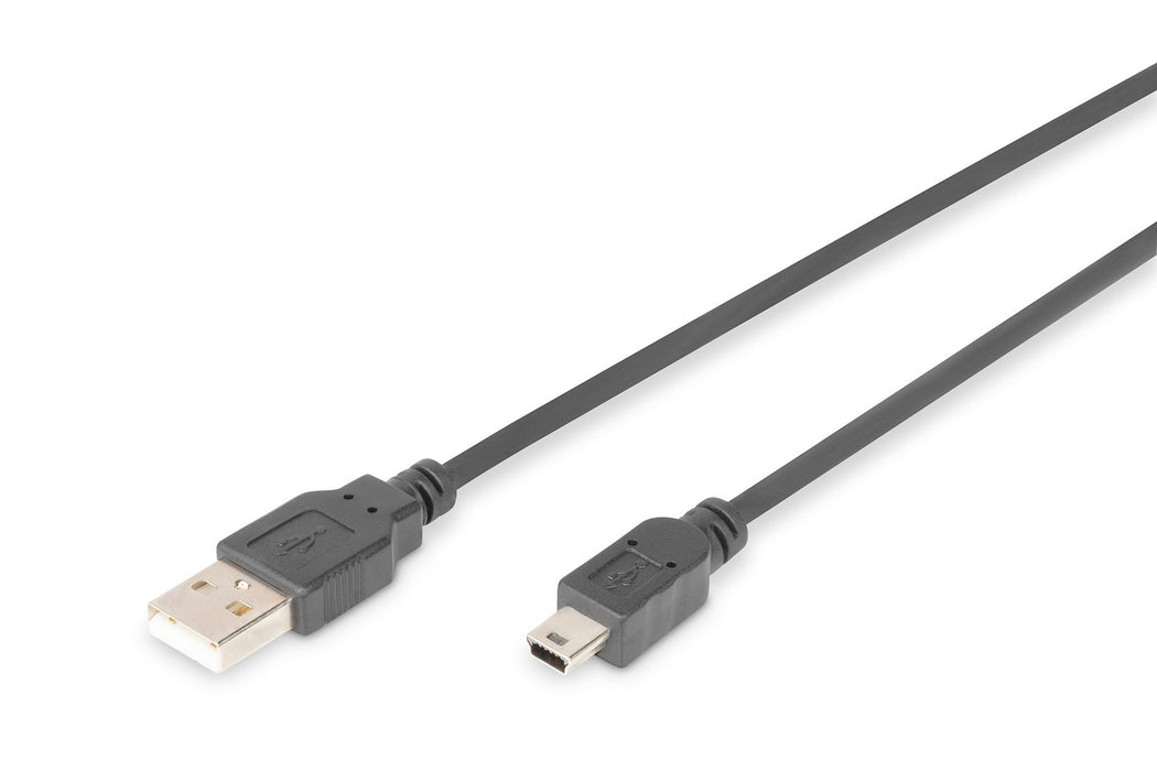 EAN 4016032282891 - Digitus AK-300108-010-S cable USB 1 m USB A Mini-USB B Negro imagen 1