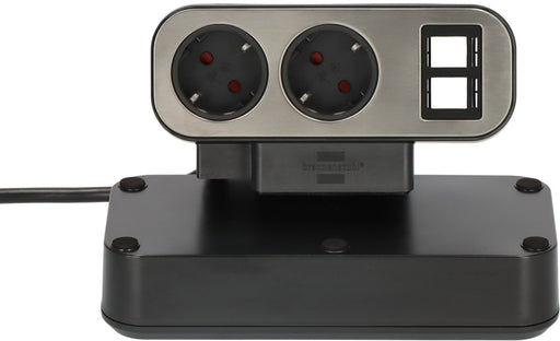 EAN 4007123682140 - Brennenstuhl 1153580100 base múltiple 2 m 10 salidas AC Interior Negro, Plata imagen 2