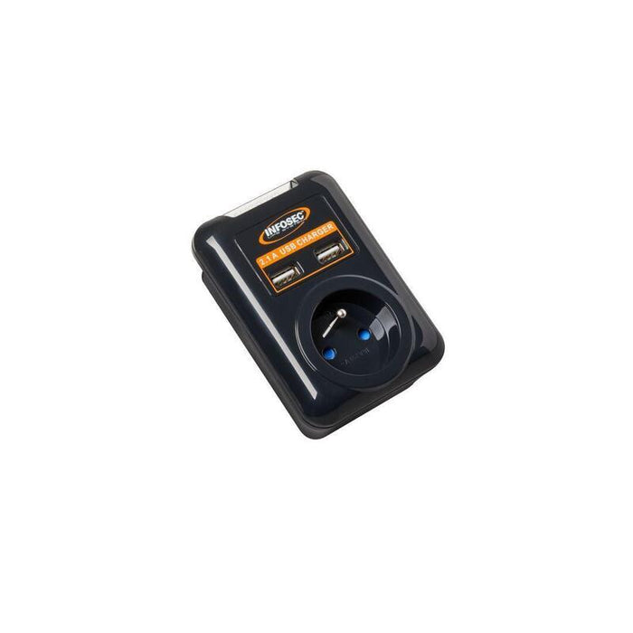 1 French Sockets With Surge  Protection - S1 Usb