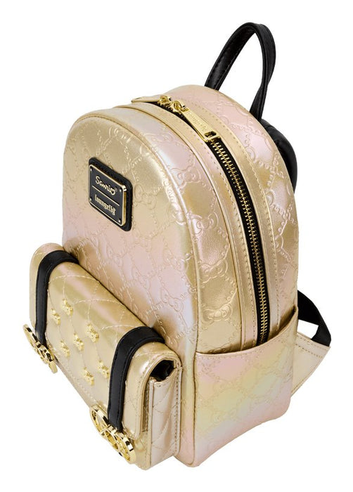 EAN 0671803530416 - Loungefly 50th Anniversary mochila City backpack Oro Cuero vegano imagen 3