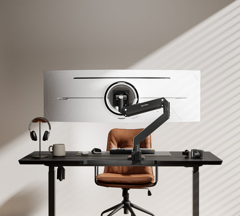 EAN 766623462594 - Manhattan 462594 soporte para monitor 144,8 cm (57") Escritorio Negro imagen 9