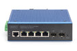 EAN 4016032490203 - Digitus DN-651154 switch Gigabit Ethernet (10/100/1000) Negro, Azul imagen 3