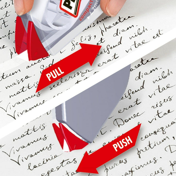 EAN 4015000438605 - Pritt Compact Flex corrección de películo/cinta 10 m Rojo, Transparente, Blanco 1 pieza(s) imagen 4