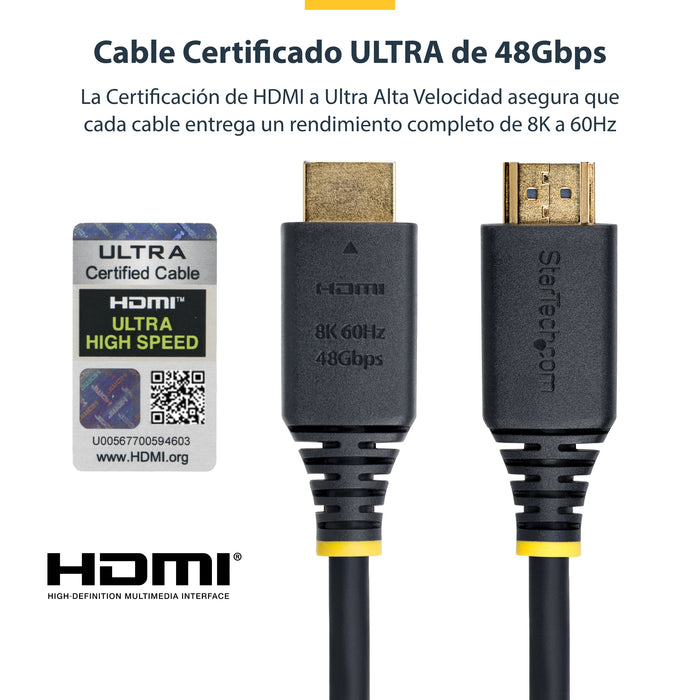 EAN 65030923989 - StarTech.com HDMI21-CBL-8K60-5M cable HDMI HDMI tipo A (Estándar) Negro imagen 12