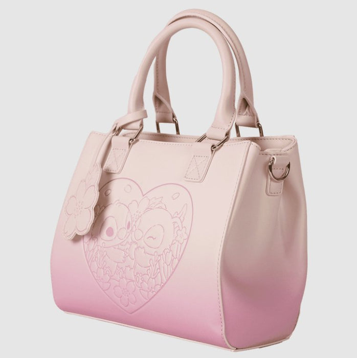 EAN 0671803539884 - Loungefly Stitch & Angel Cherry Blossom Heart Poliuretano (PU) Rosa Chica Bandolera imagen 4