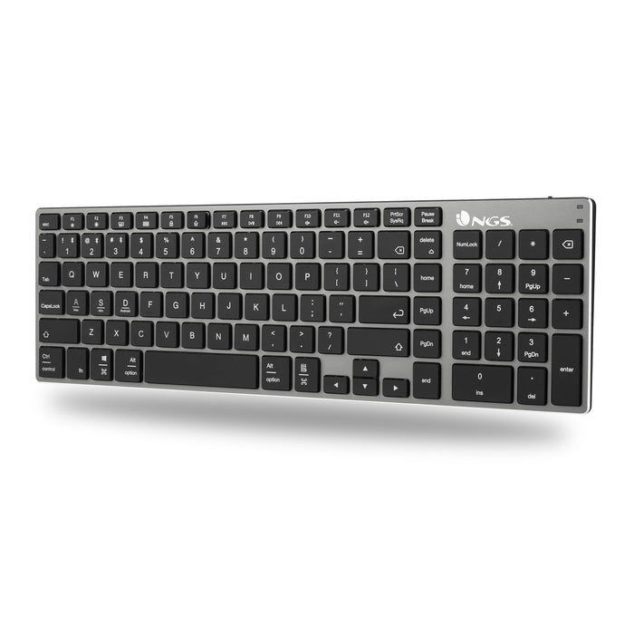 EAN 8435430619423 - NGS FORTUNE-BT, AZERTY, FR teclado Universal Bluetooth Francés Negro, Plata imagen 5