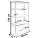 EAN 5902838468678 - Topeshop REGAŁ G9040 soporte para almacenar herramientas de jardín Independiente Acero galvanizado, MDF imagen 6