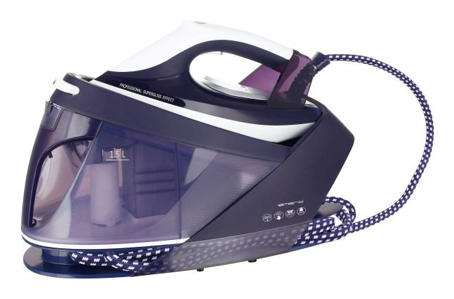 EAN 7333282011062 - Emerio SG-123562 estación plancha al vapor 2200 W 1,5 L Suela de cerámica Púrpura, Blanco imagen 1