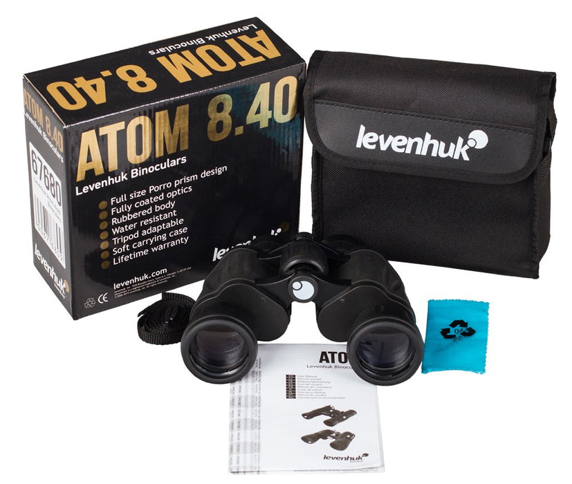EAN 0611901509624 - Levenhuk Atom 8x40 binocular BK-7 Porro Negro imagen 2