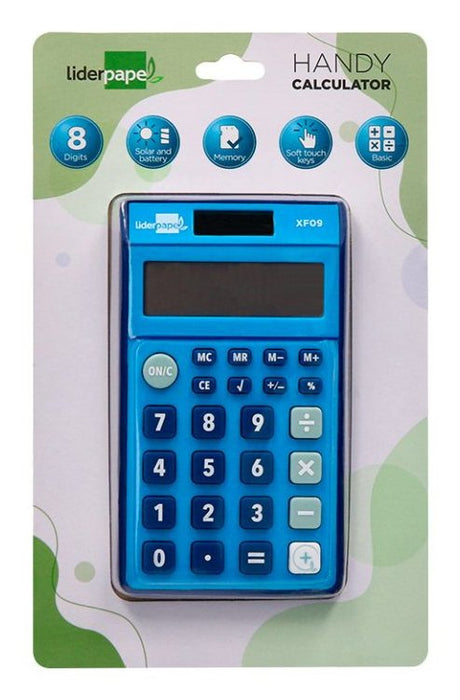 EAN 8423473040687 - Liderpapel XF09 calculadora Bolsillo Calculadora básica Azul imagen 2