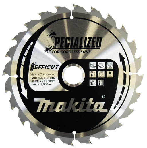 EAN 0088381556149 - Makita E-01915 hoja de sierra circular 23,5 cm 1 pieza(s) imagen 1