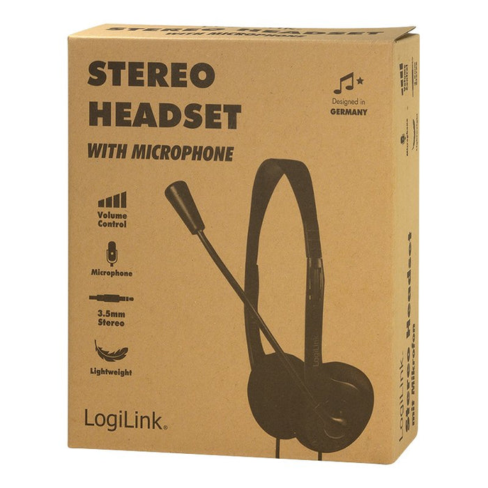 EAN 4052792064155 - LogiLink HS0055 auricular y casco Auriculares Alámbrico Diadema Música/uso diario Negro imagen 9