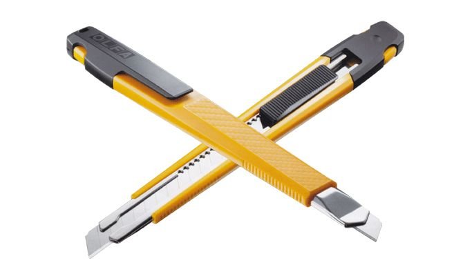 EAN 0091511610796 - Olfa A-1 Negro, Amarillo Cúter de cuchillas intercambiables imagen 2