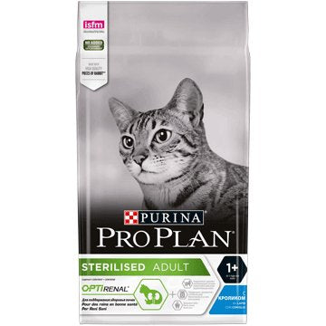 EAN 7613033566325 - Purina Pro Plan Sterilised OPTIrenal alimento seco para gatos 1,5 kg Adulto Conejo imagen 1