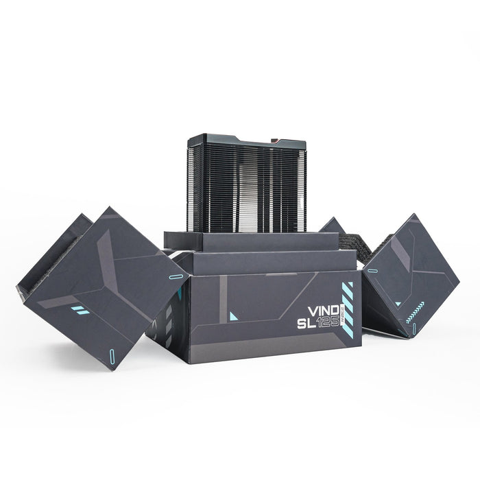 EAN 5298003820175 - Valkyrie VK-AIRSL125B sistema de refrigeración para ordenador Procesador Refrigerador de aire Negro imagen 4