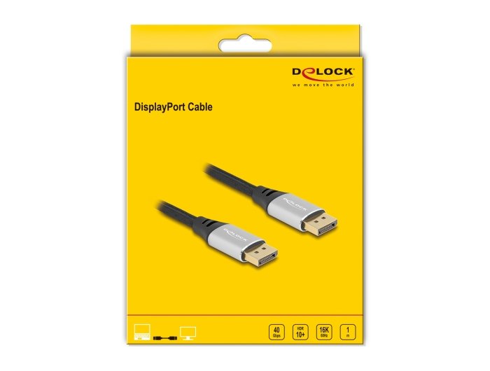 EAN 4043619806331 - DeLOCK 80633 cable DisplayPort Negro, Plata imagen 3