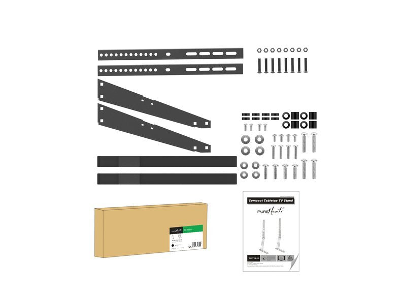 EAN 4251364706558 - PureMounts PM-TVS-02 soporte para monitor 165,1 cm (65") Escritorio Negro imagen 4