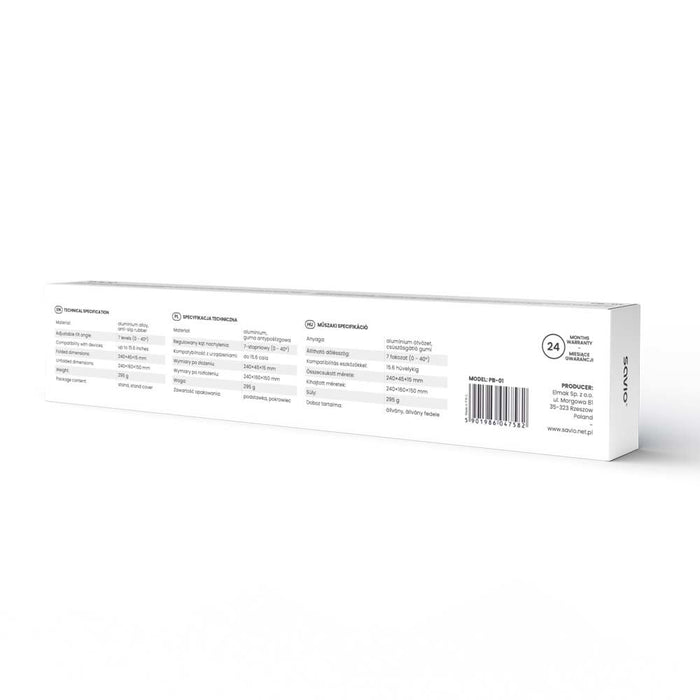 EAN 5901986047582 - Savio SAVPB-01 soporte para ordenador portátil Plata imagen 5