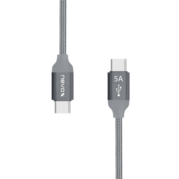 EAN 4250686406542 - nevox 1654 cable USB USB 2.0 2 m USB C Gris, Plata imagen 4
