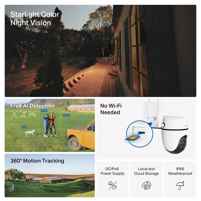 EAN 8885021371429 - TP-Link TAPO C501GW cámara de vigilancia Torreta Cámara de seguridad IP Exterior 1920 x 1080 Pixeles Pare imagen 4