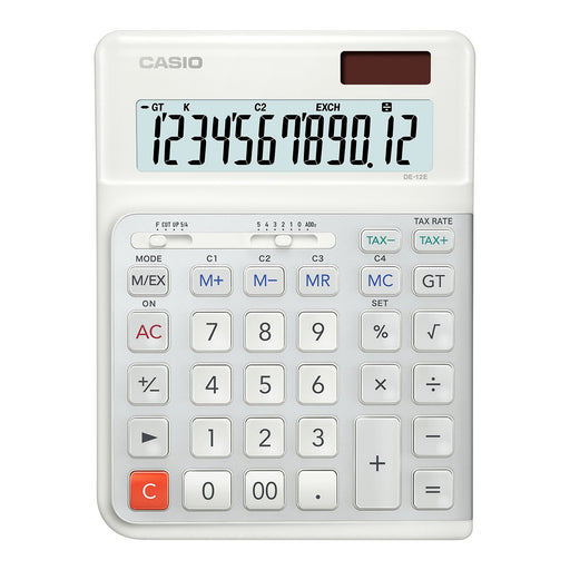 EAN 4549526614682 - Casio DE-12E-WE calculadora Escritorio Calculadora básica Blanco imagen 2