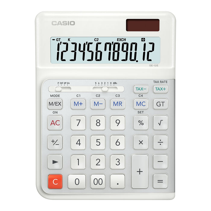 EAN 4549526614682 - Casio DE-12E-WE calculadora Escritorio Calculadora básica Blanco imagen 2