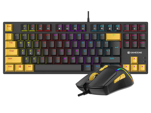 EAN 5907512873281 - Tracer HORNET 87 teclado Ratón incluido Juego USB QWERTY Inglés Negro, Amarillo imagen 2