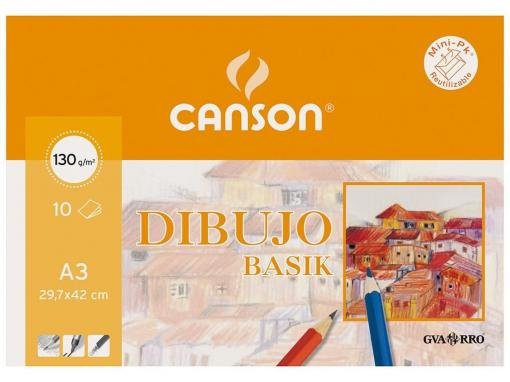 EAN 8422714031590 - Canson Dibujo Basik Arte de papel 10 hojas imagen 1