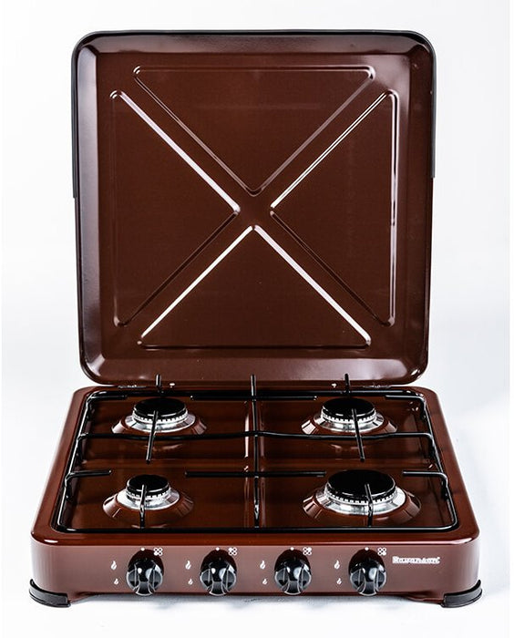 EAN 5902230900196 - Ravanson K-04BR hobs Marrón Encimera Encimera de gas 4 zona(s) imagen 1