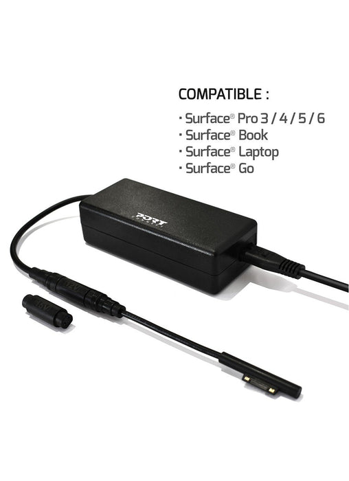 EAN 3567049001025 - Port Designs 900102-EU adaptador e inversor de corriente Interior 60 W Negro imagen 2