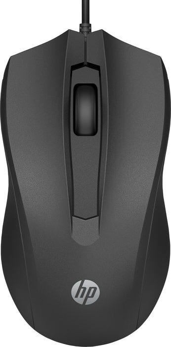 EAN 0195161775307 - HP Wired Mouse 100 ratón Oficina Ambidextro USB tipo A Óptico 1600 DPI imagen 1