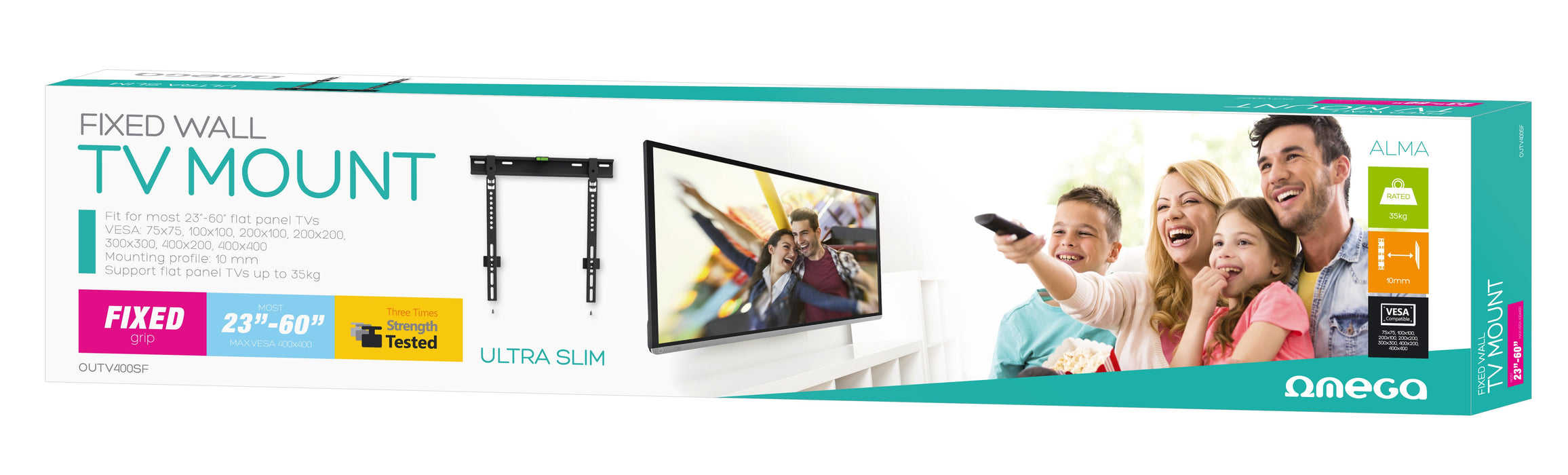 EAN 5907595440059 - Omega OUTV400SF soporte para TV 152,4 cm (60") Negro imagen 2