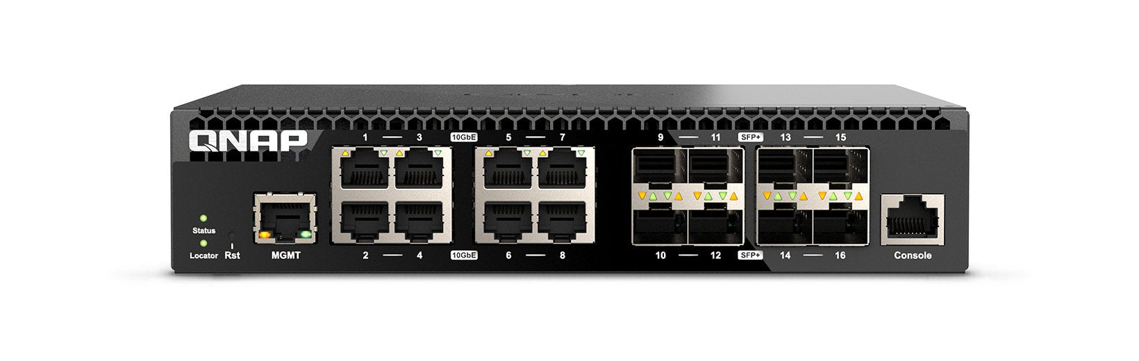 EAN 4711103084311 - QNAP QSW-M3216R-8S8T switch Gestionado L2/L3 10G Ethernet (100/1000/10000) 1U Negro imagen 1