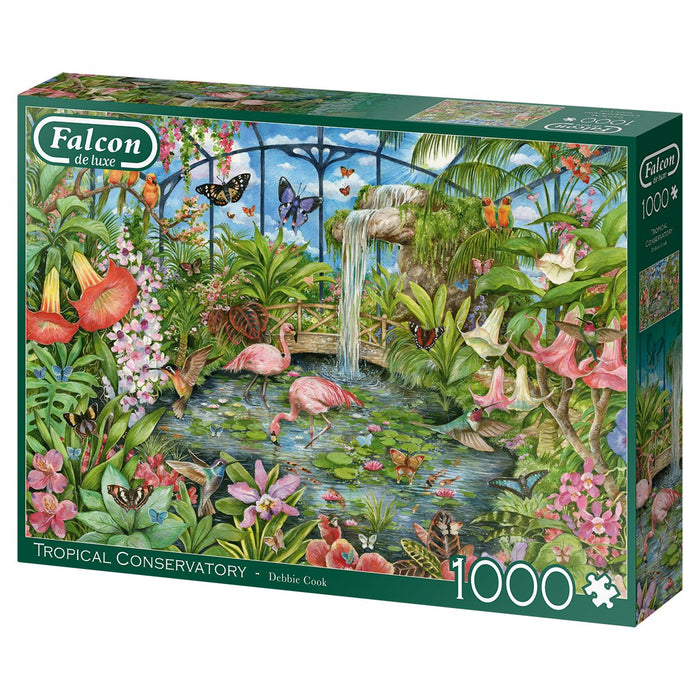 EAN 8710126112953 - Falcon de luxe Tropical Conservatory 1000pcs Puzzle rompecabezas 1000 pieza(s) Flora y fauna imagen 5