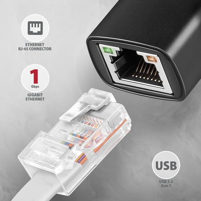 EAN 8595247907929 - Axagon ADE-AR USB-A 3.2 Gen 1 - Gigabit Ethernet 10/100/1000 Adapter - Adapter - Digital/Daten 1000 Mbit/ imagen 2