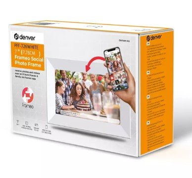 EAN 5706751060731 - Denver PFF-726 marco fotográfico digital Blanco 17,8 cm (7") Pantalla táctil Wifi imagen 4