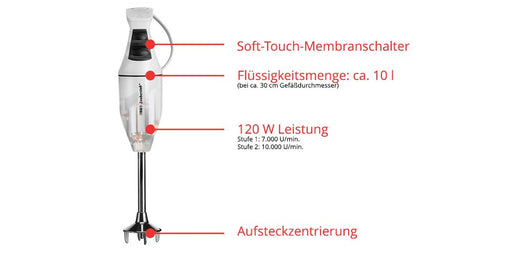 EAN 4011689901201 - ESGE M 100 D Batidora de inmersión 120 W Blanco imagen 2