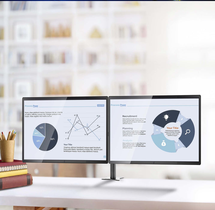 EAN 5908252960521 - Edbak SV05 soporte para monitor 68,6 cm (27") Escritorio Negro imagen 9