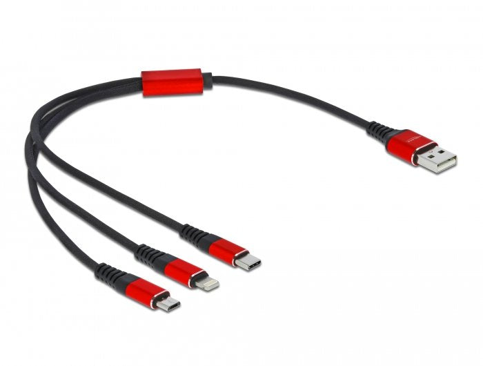 EAN 4043619867080 - DeLOCK 86708 cable USB USB 2.0 0,3 m USB A Negro, Rojo imagen 1