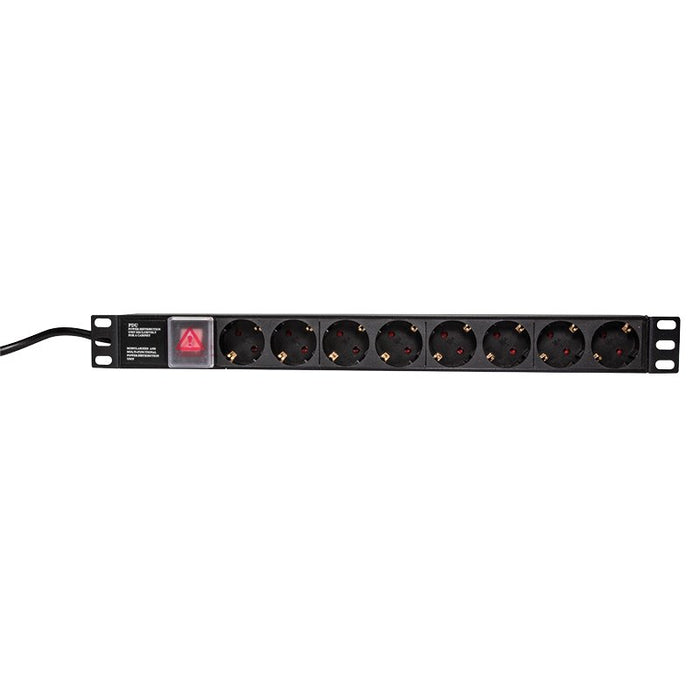 EAN 4052792026740 - LogiLink PDU8C01 unidad de distribución de energía (PDU) 8 salidas AC 1U Negro imagen 1
