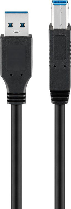 EAN 4040849957215 - Goobay 95721 cable USB USB 3.2 Gen 1 (3.1 Gen 1) 0,25 m USB A USB B Negro imagen 1