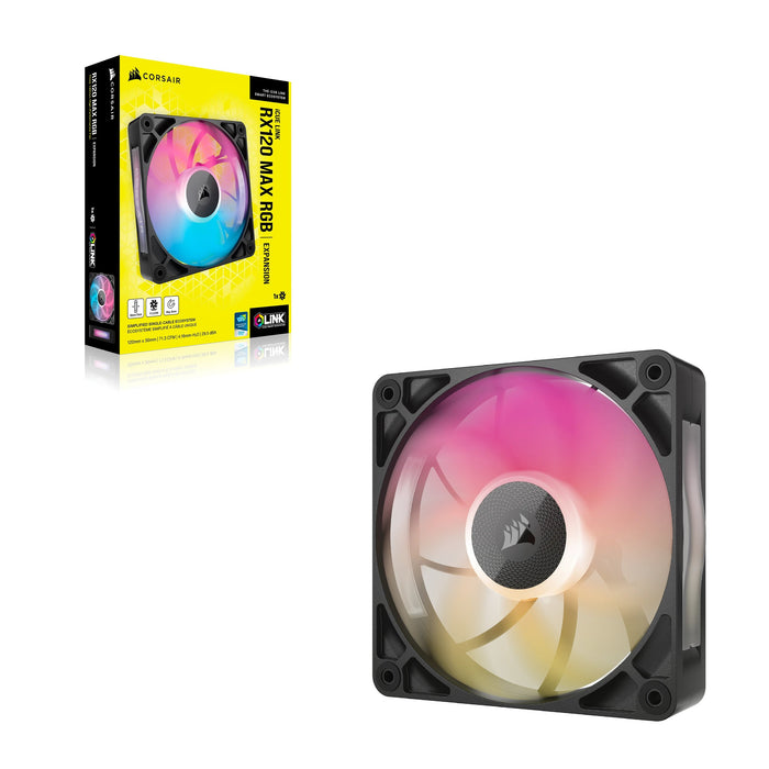 EAN 0840006682967 - Corsair iCUE LINK RX120 MAX RGB Carcasa del ordenador Ventilador 12 cm Negro 1 pieza(s) imagen 4