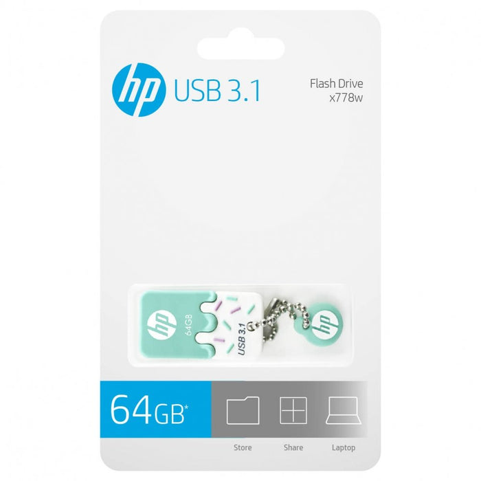 EAN 4712847091771 - HP x778w unidad flash USB 64 GB USB tipo A 3.2 Gen 1 (3.1 Gen 1) Verde, Blanco imagen 4