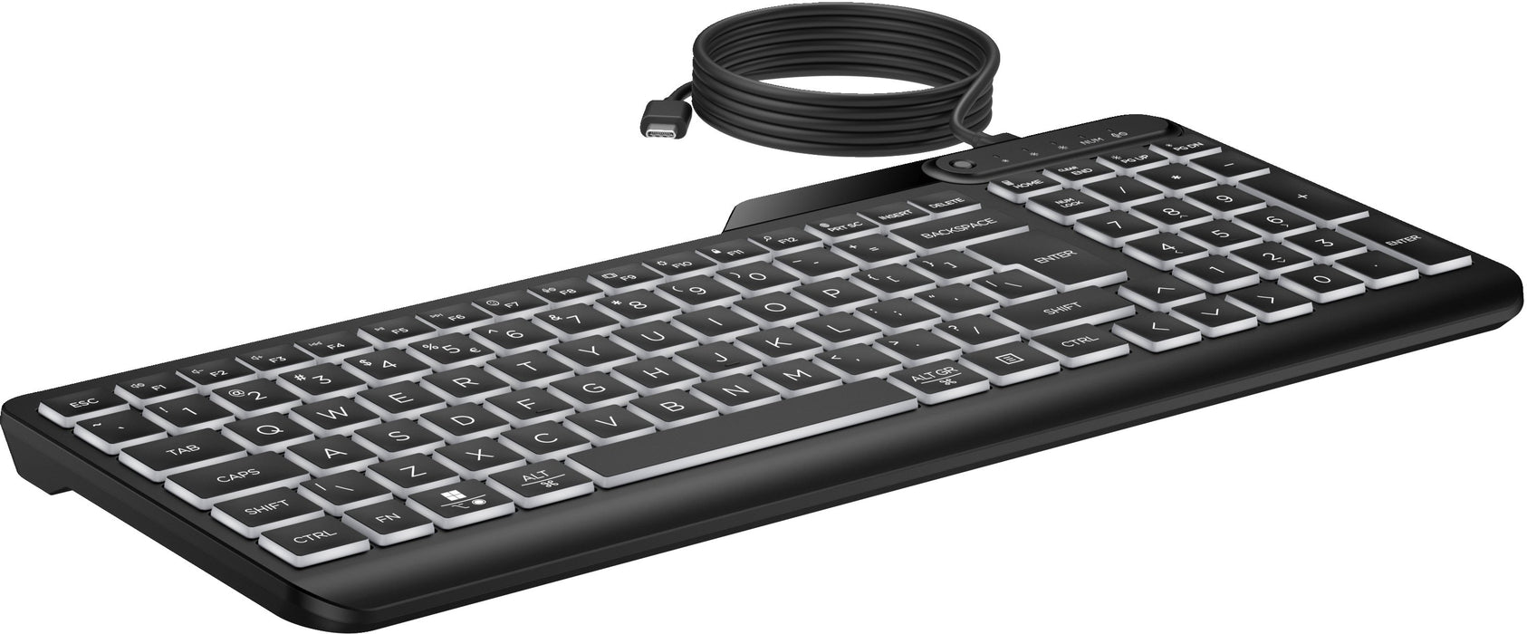 EAN 0197192768853 - HP 405 Multi-Device Backlit Wired Keyboard teclado Oficina USB QWERTY Inglés Negro imagen 3