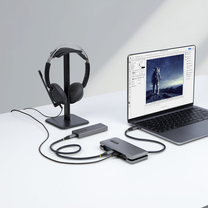 EAN 0065030888073 - StarTech.com HB31CM1A3CB base para portátil y replicador de puertos Alámbrico USB 3.2 Gen 2 (3.1 Gen 2) T imagen 10