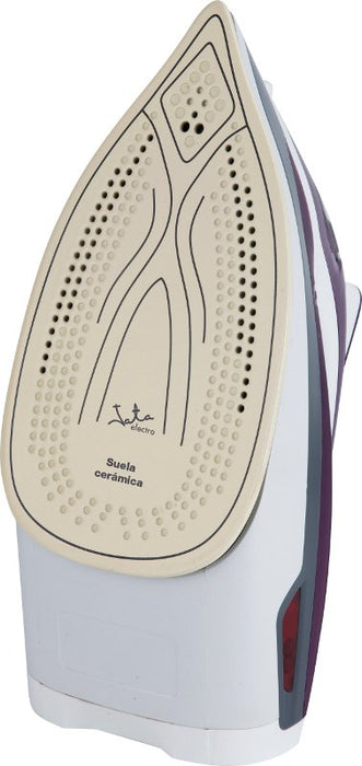 EAN 8421078033493 - JATA PL221C plancha Plancha a vapor Suela Ceramic Ultra Glide 2400 W Gris, Púrpura, Blanco imagen 4